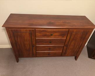 4 drawer dresser and storage
53”w 16”d 35” t.