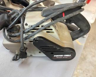 Porter Cable variable speed belt sander 4 x 24 whisper. $140.00