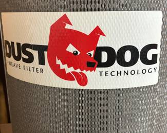 JET 1.5 HP Dust Dog dust collector with tubing on castors. $500.00
