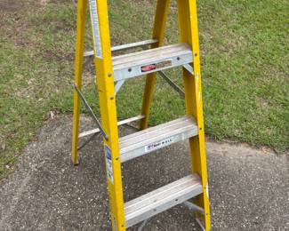 Werner 4’ fiberglass ladder 250lb. $60.00