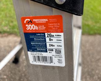 Werner 2’ Aluminum step ladder 300lb
$45.00
