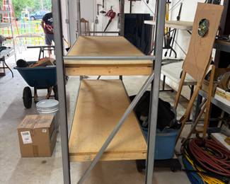 Rolling Heavy Duty Shelf
77”w 24”d 76”t
$300.00 each (5) avail.