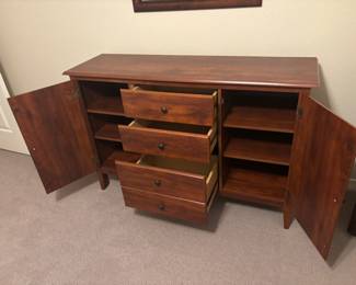 4 drawer dresser and storage
53”w 16”d 35” t.
