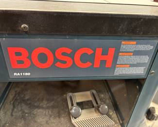 Bosch RA1180 Router table $400.00
with wheeled cart $450.00