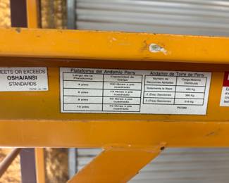 Perry Scaffolding System
73.5”w 29”d 78”t.