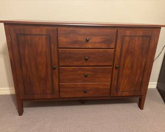 4 drawer dresser and storage
53”w 16”d 35” t.