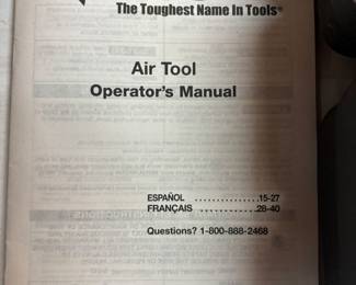 Husky Air Tool kit w case $90.00