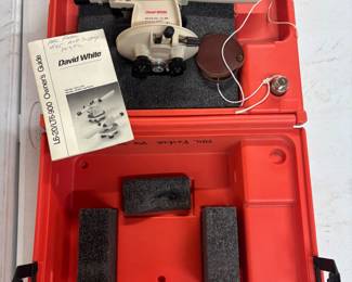 David White Meridian Level Transit w case & tripod.      $150.00