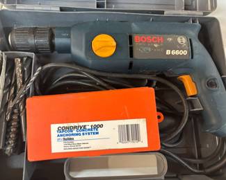 Bosch B6600 hammer drill w case and bits $80.00