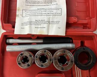 Central Forge 5 piece Pipe Threading Kit
W case. $45.00