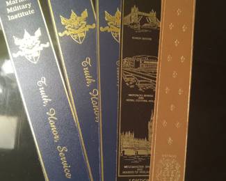 Leather bookmarks
