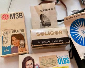 Vintage camera bulbs