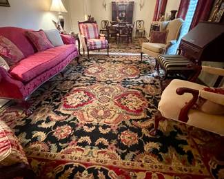 Stunning Living room pieces and Dining Room pieces upon elegant rugs