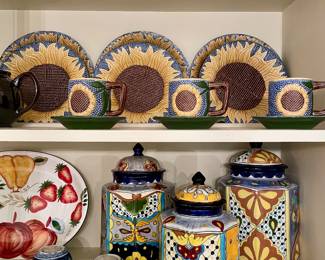 Mexican canisters, Dinnerware, serving trays