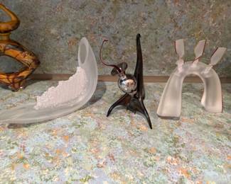 Art glass perfumes - on right by David Taylor