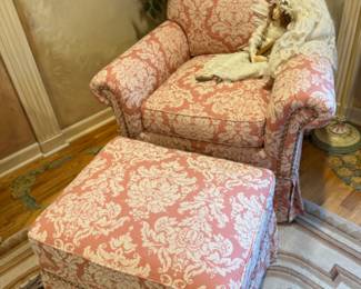 Comfy easy chair with ottoman