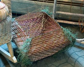 Artist woven basket
