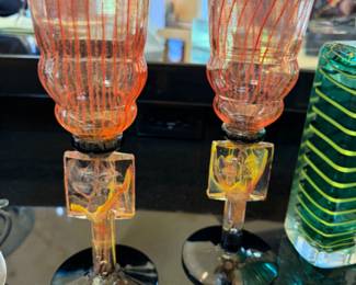 Kosta Boda pair stems by Kajell Engman