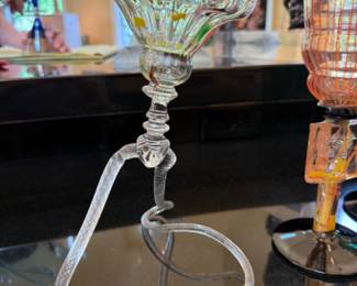 Fritz Dreisbach art glass stem