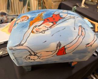 Liliana Golubinsky swimmer foot stool