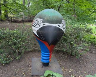Patricia Saxton "Nurture Nature" 5' tall fiberglass installation for West Orange NJ fundraiser