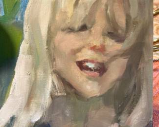 Mike Cockrill "Glogirl" oil painting