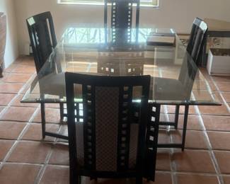 Beautiful Glass table and chairs