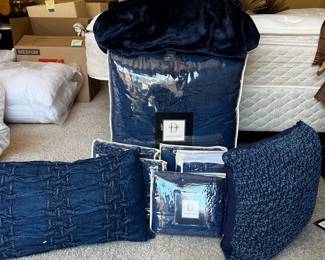 D Studio Blue Comforter Set, Pillows More