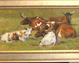Sherry Blanchard Stuart Giclee 250 Texas Longhorns