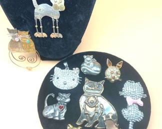 Cat Jewelry Pins Pendants
