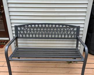 one of 2 benches on the property
