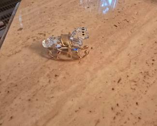 Swarovski memories rocking horse