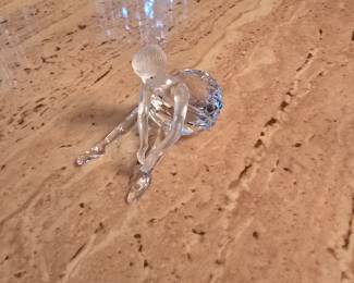 Swarovski sitting ballerina