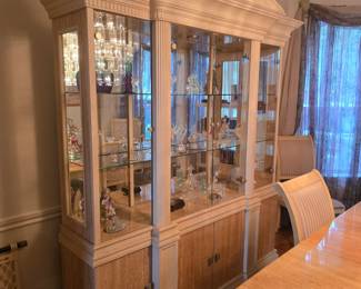 White oak China cabinet