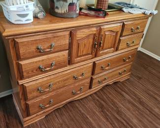 Long dresser matching the bedroom set