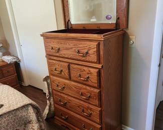 Dresser with top jewelry box