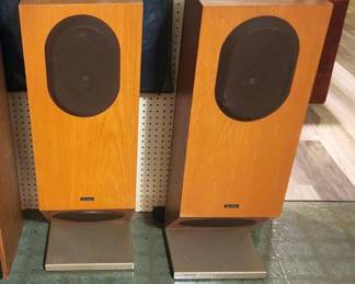 A PAIR OF VINTAGE ALLISON ACOUSTICS SPEAKERS