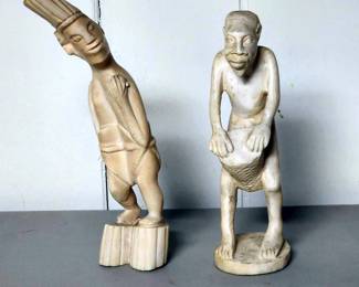 VINTAGE CARVED BONE FIGURES