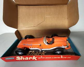 VINTAGE REMCO SHARK CAR IN ORIGINAL BOX