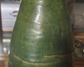 MID-CENTURY HAND GLAZED VASE