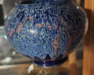 VINTAGE MULITI COLOR GLAZED VASE