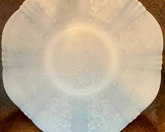 White Milk Glass Platter
