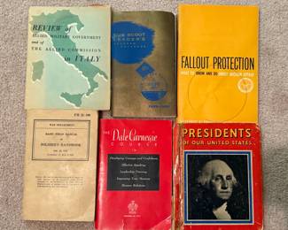 Vintage Books, including: War Department Technical Manuals from 1942 - Cub Scout Leader's Program Handbook