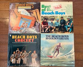 Vintage Vinyl LPs - The Beach Boys "Stack 'O Tracks" - "Best of The Beach Boys Vol. 2" - "Concert" - "20 Golden Greats"