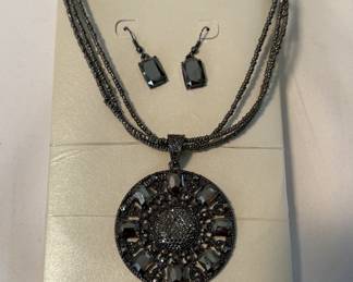 Erica Lyons Statement Necklace and Earring Set