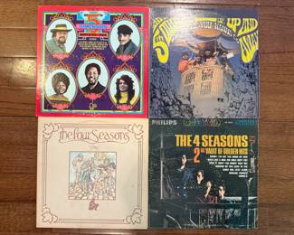 Vintage Vinyl LPs - "The 5th Dimension Greatest Hits on Earth" - The 5th Dimension "Up, Up and Away" - The Four Seasons "Story" - The Four Seasons "2nd Vault of Golden Hits"