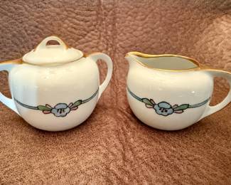 Cream and Sugar Porcelain Set - D&B (Donath and Company) Germany