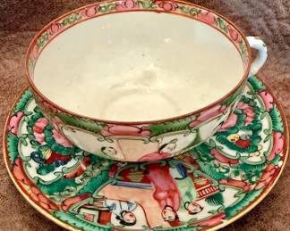 Cup and Saucer - Decorated in Hong Kong