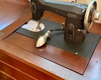 Kenmore Metal Sewing Machine and Table (Model 83)