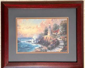 "The Light of Peace" Matted and Framed - Thomas Kinkade